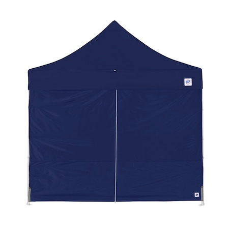 E-Z Up TAA Compliant Mid-Zip Sidewall, 10' W x 10' H, Navy Blue SWP3M10MCNB
